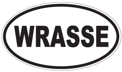 WRASSE - Oval Sticker