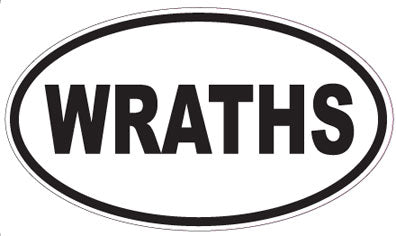 WRATHS - Oval Sticker