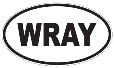 WRAY - Oval Sticker