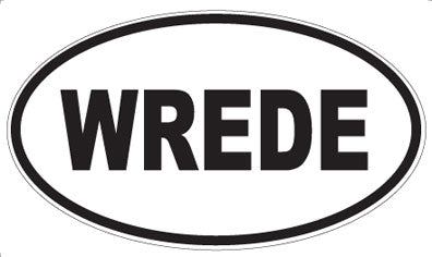 WREDE - Oval Sticker