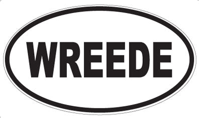 WREEDE - Oval Sticker