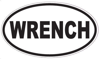 WRENCH - Oval Sticker