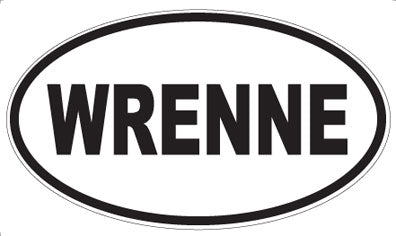 WRENNE - Oval Sticker