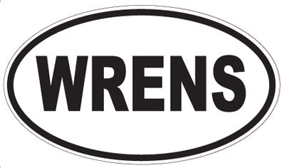 WRENS - Oval Sticker