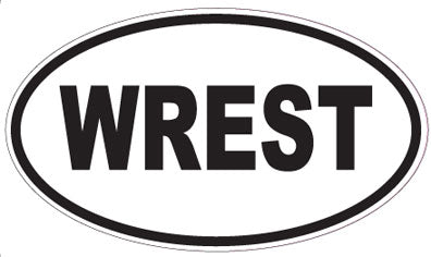 WREST - Oval Sticker