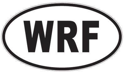 WRF - 3 Letter Initials Oval Magnet
