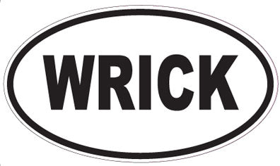 WRICK - Oval Sticker