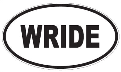 WRIDE - Oval Sticker