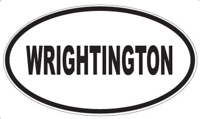 WRIGHTINGTON - Oval Sticker