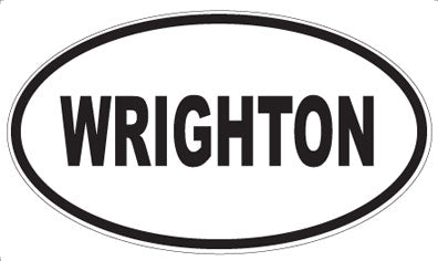WRIGHTON - Oval Sticker