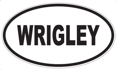 WRIGLEY - Oval Sticker