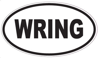 WRING - Oval Sticker