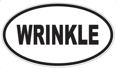 WRINKLE - Oval Sticker