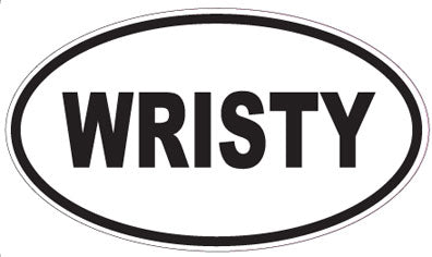 WRISTY - Oval Sticker