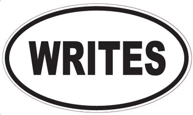 WRITES - Oval Sticker