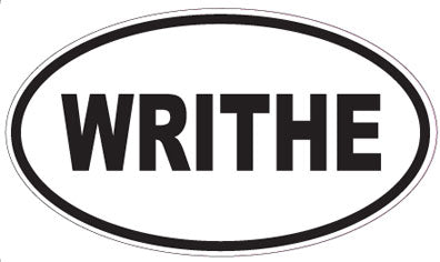 WRITHE - Oval Sticker