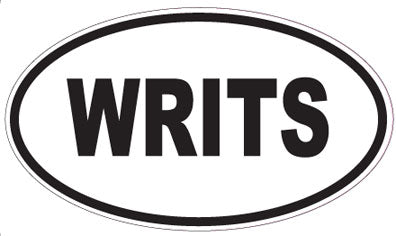 WRITS - Oval Sticker