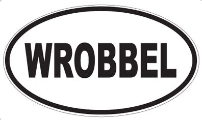 WROBBEL - Oval Sticker
