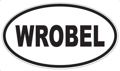 WROBEL - Oval Sticker