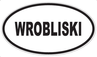 WROBLISKI - Oval Sticker