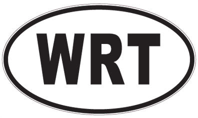 WRT - 3 Letter Initials Oval Magnet