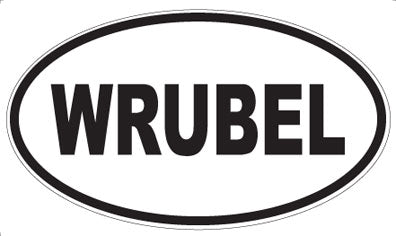 WRUBEL - Oval Sticker