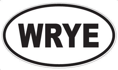 WRYE - Oval Sticker