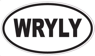 WRYLY - Oval Sticker