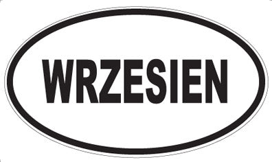 WRZESIEN - Oval Sticker