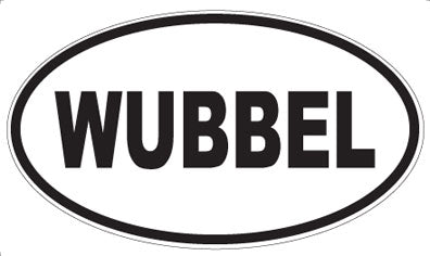 WUBBEL - Oval Sticker