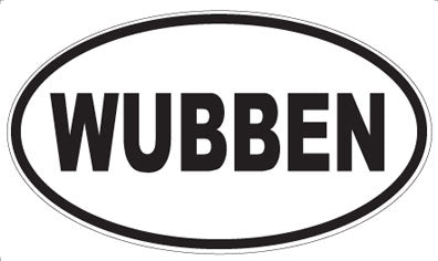 WUBBEN - Oval Sticker