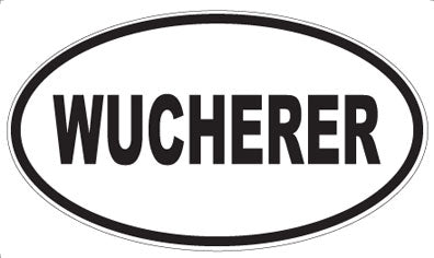 WUCHERER - Oval Sticker