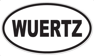 WUERTZ - Oval Sticker