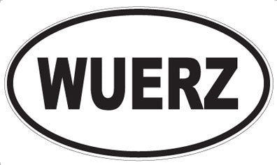 WUERZ - Oval Sticker