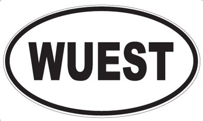 WUEST - Oval Sticker