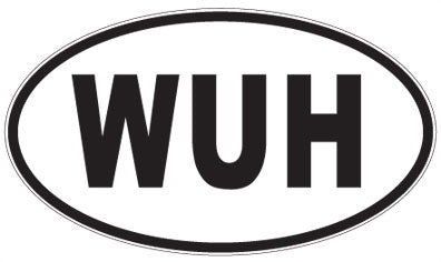 WUH - 3 Letter Initials Oval Magnet
