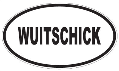 WUITSCHICK - Oval Sticker