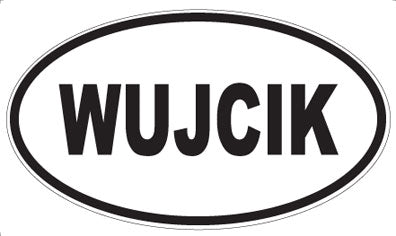 WUJCIK - Oval Sticker