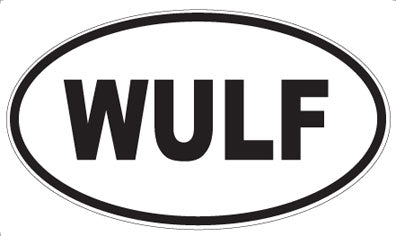 WULF - Oval Sticker