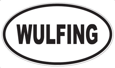 WULFING - Oval Sticker