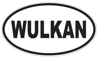 WULKAN - Oval Sticker