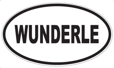 WUNDERLE - Oval Sticker