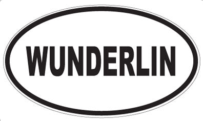 WUNDERLIN - Oval Sticker