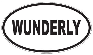 WUNDERLY - Oval Sticker
