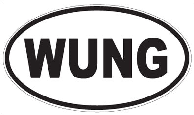 WUNG - Oval Sticker