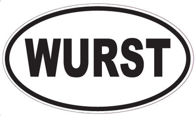 WURST - Oval Sticker
