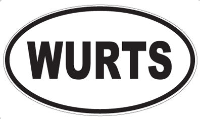 WURTS - Oval Sticker
