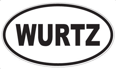 WURTZ - Oval Sticker