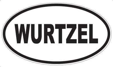 WURTZEL - Oval Sticker