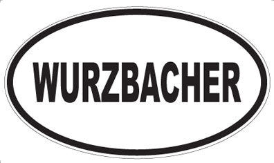 WURZBACHER - Oval Sticker